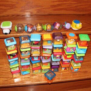 random❤️44 x original Fisher-Price Peek a Boo Blocks Sensory Animals Alphabet